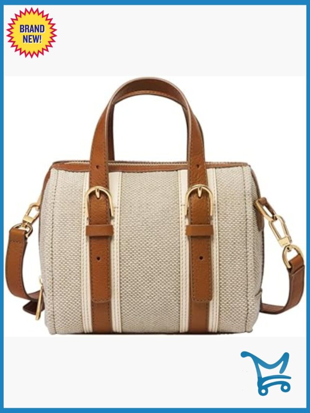 Leather Mini Satchel Purse with Adjustable Crossbody Strap and Handles